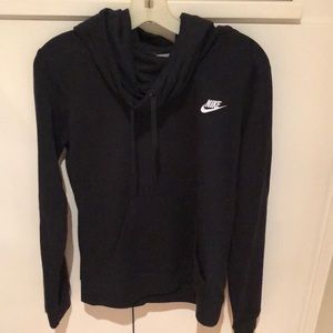 Cowl neck hoodie